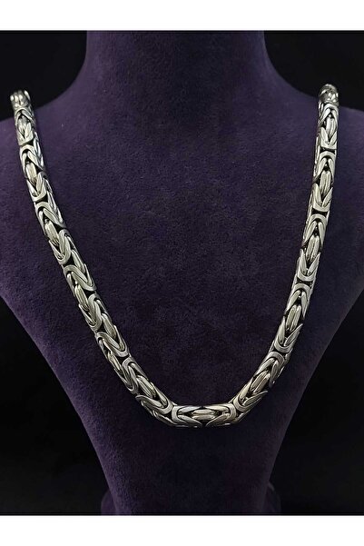 sarıyer silver Kral Model Büyük Boy 925 Ayar 60 Cm. Uzunluğunda Gümüş Zincir ...