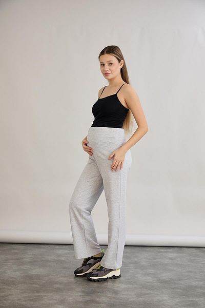 LİYACA Maternity Abdominal Banded Wide Leg Sports Trousers