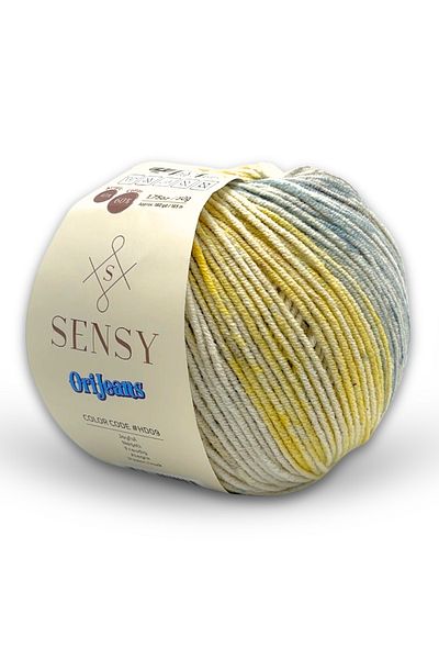 SENSY Orijeans Multicolored Amigurumi Yarn Punch (Punch) Baby Soft Cotton Ori Jeans 50 Gr Knitting Thread Cheerful