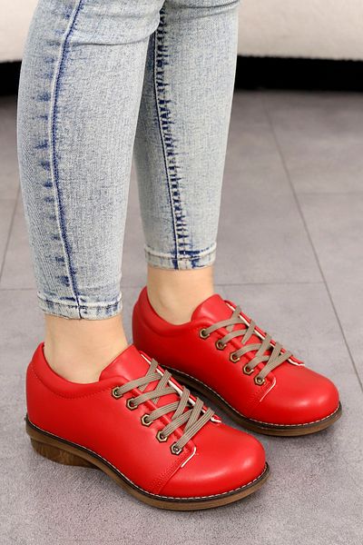 Mamito Ayakkabı Kcl-Sm01 Lace-Up Flat Sole Shoes