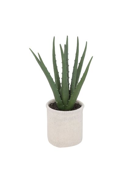 Atmosphera Easy Maintenance Realistic Looking Artificial Aloe Vera Plant with Pot 29cm