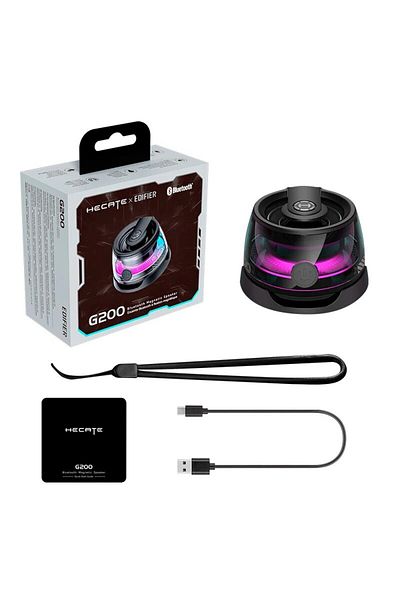 Choice Black Edifier Portable Bluetooth Speaker HECATE G200 RGB Lighting Magnetic Speaker BT5.3 Mini Sound