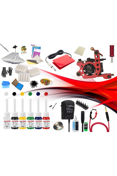 XLINETATTOO XL-7538 Tattoo Dövme Makinası Seti Profesyonel