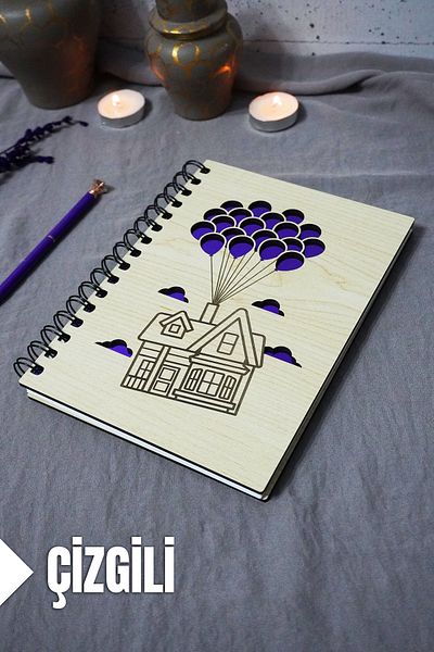markcat Flying Balloon Home Notebook - Agenda - School Notebook (A5-120 Pages)