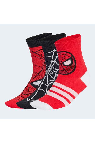 adidas X Marvel Spider-Man Kids 3-Pack Socks (Jg5787)