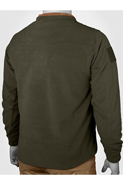 Mudeir Turtleneck Honeycomb Fleece Yalım Khaki, Winter, Anti-Sweat, Operation Fleece