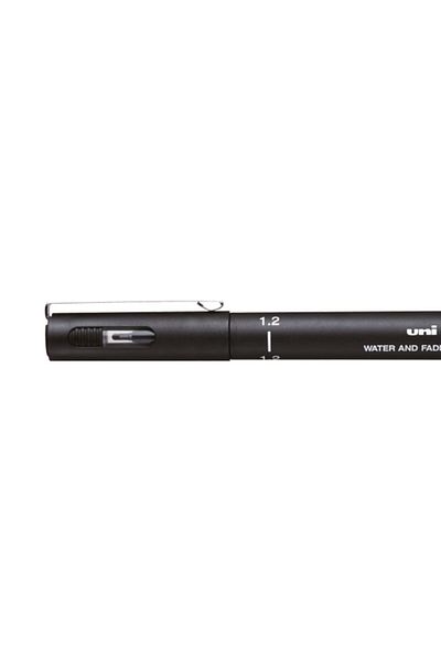 Uni Uni Pin 200 Technical Drawing Pencil with 1.2mm Nib Black Waterproof and Fade Resistant