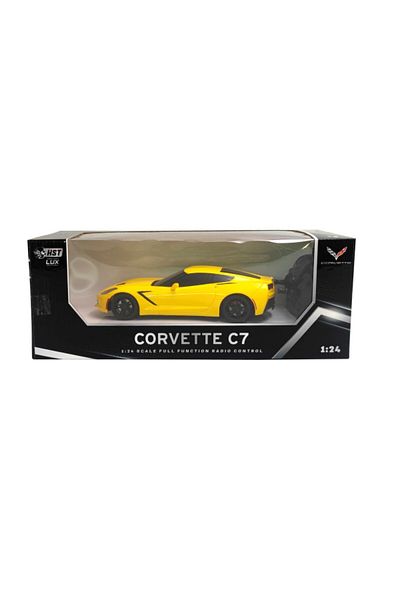 hst LUX Licensed 1:24 Scale Corvette C7 Car with Remote Control for Kids 2404S-7
