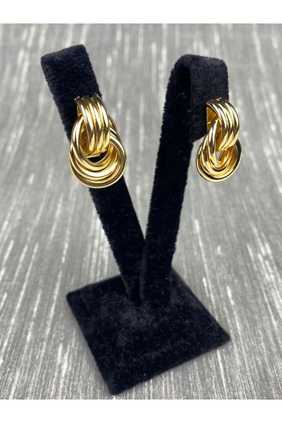 Brethils Royale Three Auger Fixed Lightweight Earrings Tarnish-Free Guaranteed Shipped with Gift Package
