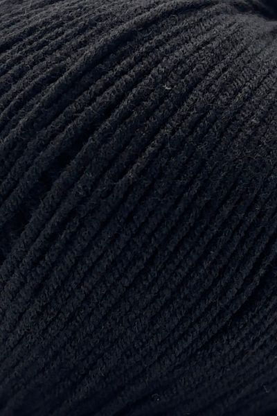 SENSY Premium Amigurumi Yarn Punch Baby Bumbac Moale Negru 50 gr