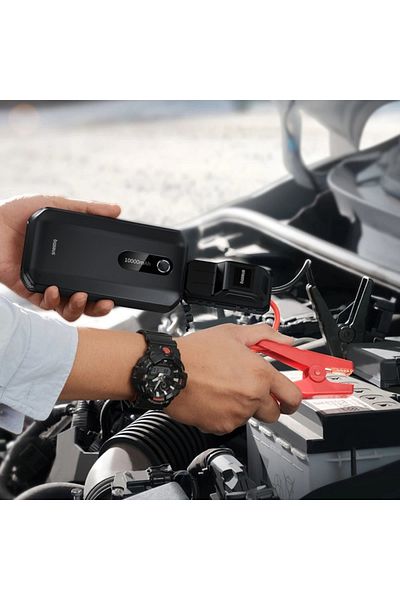 Baseus Super Energy Air Series Car Jump Starter (10000mAh, 1000A Peak Current) Cluster Black