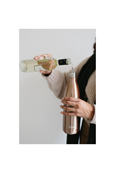 S-Well Leakproof Stainless Steel Vacuum Insulated Water Bottle Copper and Silver 750ml