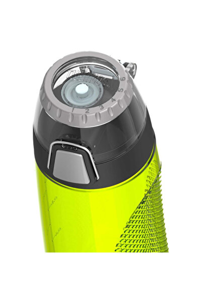 Thermos Tritan Hydration Water Bottle with Meter Lime Green and Black 24oz