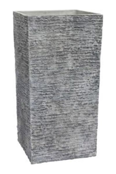 SERENE Contemporary Design Weathered Rock Fiberglass Planter 35.5 x 70cm