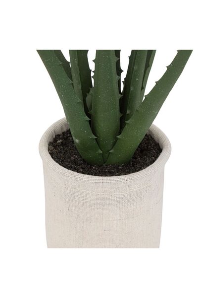 Atmosphera Easy Maintenance Realistic Looking Artificial Aloe Vera Plant with Pot 29cm