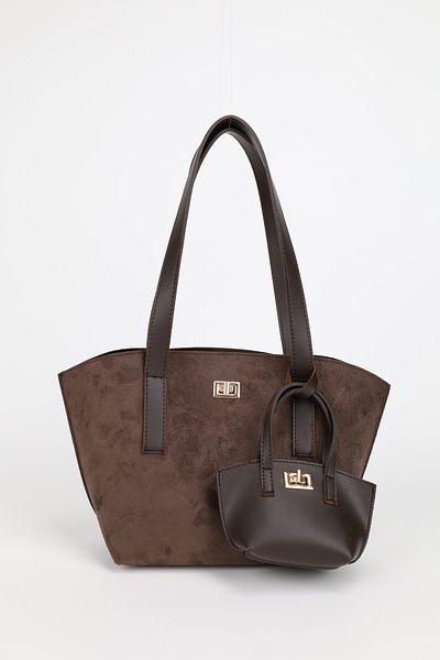 NOTHING Mini Bag with Chain - Detailed with Charm - Large Size Hand and Shoulder Bag