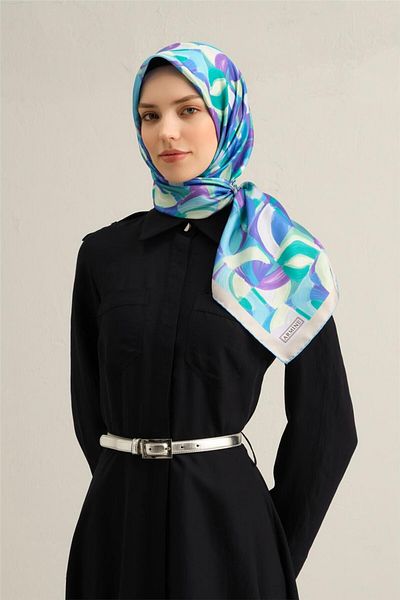 Armine Φουλάρι με σχέδιο από καθαρό μεταξωτό Twill Μοντέλο: 9329-33