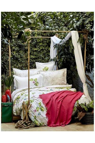 ÇIRPAN EV Karaca Home Havana Green Single Beather & Jacquard Pike Set
