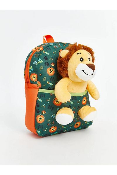LC Waikiki LCW ACCESSORIES Σχολική τσάντα για αγόρια με πράσινα παιχνίδια