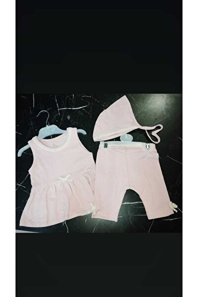 Wogi 3'lü Şapka + Tayt + T-Shirt Takım