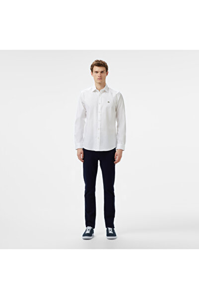 Lacoste Erkek Slim Fit Beyaz Gömlek