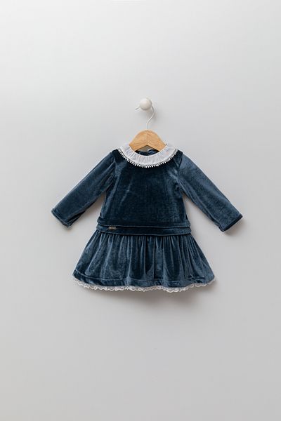 Babydola Babyhola Baby Girl Stylish Eid for Stylish Eid Velvet Dress Green 13542