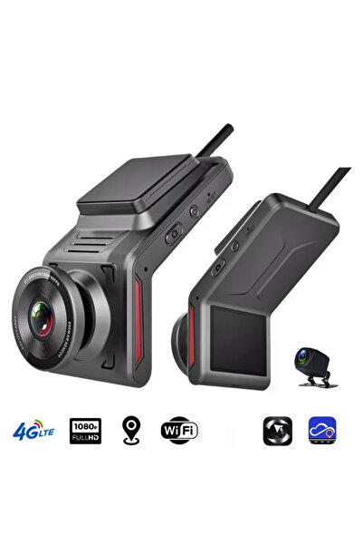 newnet Araç Kamerası 4G Sim Kartlı 1080p GPS Uzaktan İzlenebilir Ve Takip Edi...