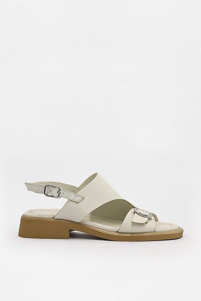 NILUFARR Miranda Beige Women's Sandals - Genuine Leather