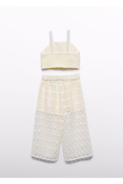 MAYORAL Abel&Lula Girl's Lace Suit with Trousers_Mnvs5236