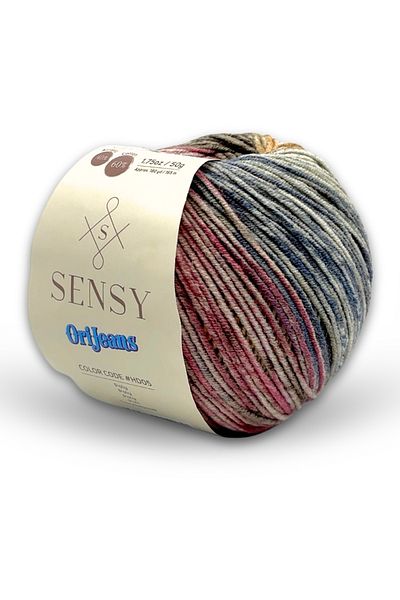 SENSY خيط أميجورومي رخامي ملون من OriJeans Baby قطن ناعم 50 جرام