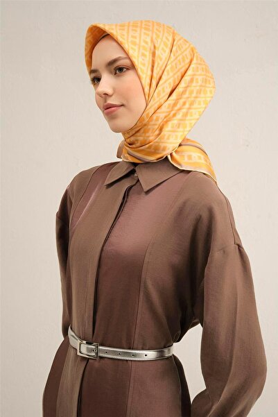 Armine Desenli Saf Ipek Sura Eşarp 9301- 38