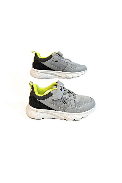 Kinetix Fender Fx Gray Velcro Fuspet Boys' Sports Shoes