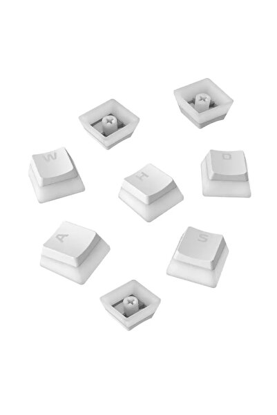 SPELT 108 Tuş Universal Pudding Mekanik Klavye Tuş Takımı Kapağı Keycap Beyaz...