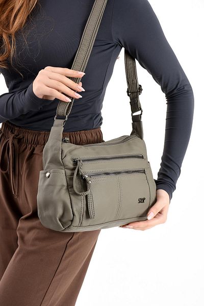 571 Collections Çanta Faux Leather Shoulder Bag Grey (Model: 571-13-10m)