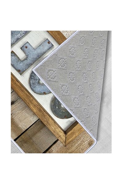 HOMS Otto kitchen rug, coffee pattern, 200 cm