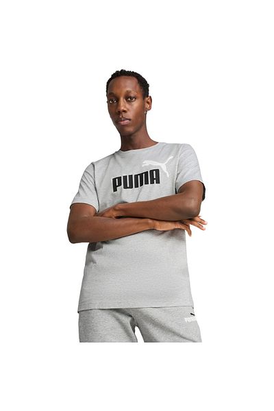Puma Tričko Puma Ess 2 Barva č. 1 Logo Tee, šedé, pánské