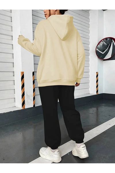 DAXİS Sportwear Company ΓΥΝΑΙΚΕΙΟ Σετ Φόρμας με στάμπα - Σετ Φούτερ με κουκούλα