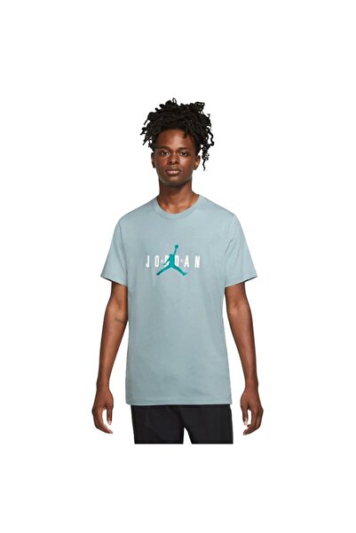 JORDAN Green Men's T-shirt - M Air Stretch, Ss Crew, Dm1462-366