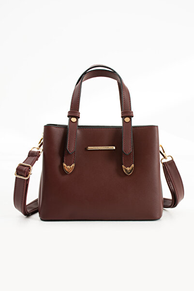 Sanmorris Women's Sn 1425 Shoulder Bag Hand and Shoulder Bag Casual Bordo