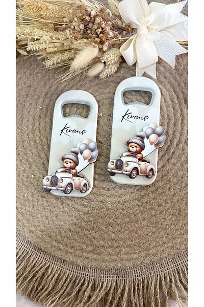 Ege ajans Baby Gift Opener Magnet with 10 Wooden Embossing Figures