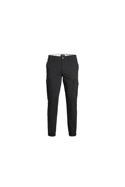 Jack & Jones Jack&Jones JPSTMARCO JJJOE - Cuffed Cargo Men's Trousers 12186889 -BLACK BLACK