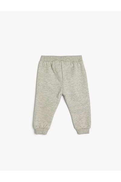 Koton Basic Jogger Sweatpants with Tie Waist Cotton Blend
