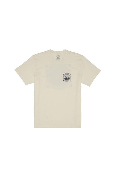BİLLABONG Ανδρικό λευκό μπλουζάκι Billabong - Crossed Up Tees Abyzt02269-11