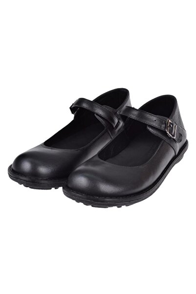 pullman Hakiki Deri Kadın Babet Plm-34219 Siyah