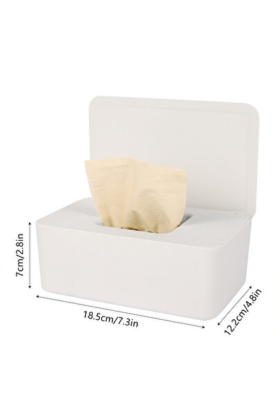 Choice صندوق مناديل مبللة أبيض اللون، موزع مناديل مضاد للغبار، صندوق مناديل م...