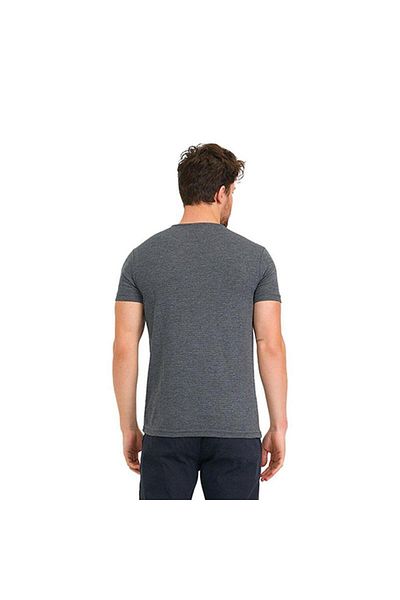 Slazenger Ανδρικό μπλουζάκι σε γκρι χρώμα - Bailey-Anthracite, St12te360-250 Model