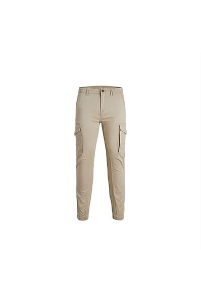 Jack & Jones بنطلون جاك آند جونز JPSTPAUL JJFLAKE Cargo Crockery Noos للرجال - كريمي، مقاسك: 12193754