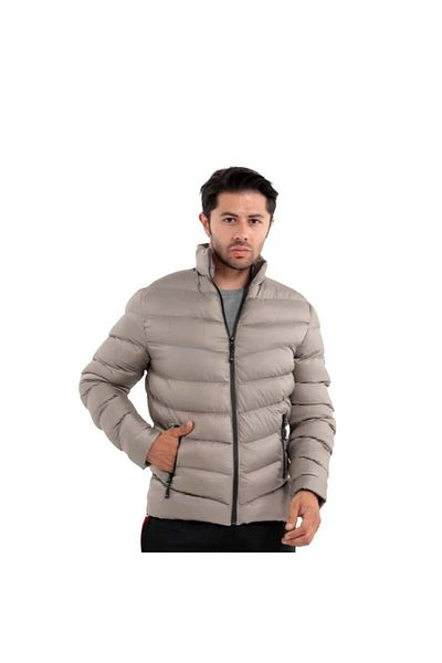 Slazenger Ανδρικό Μπεζ Παλτό - St21je001-120 Model Head