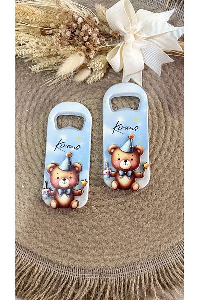 Ege ajans Baby Gift Opener Magnet with 10 Wooden Embossing Figures
