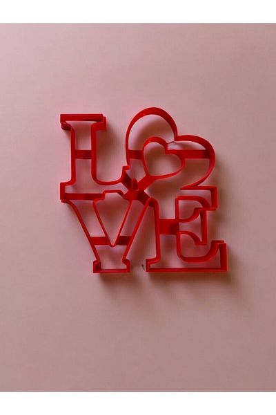 Home Valentine's Day Cookie Mold, Love Cookie Mold, 14 cm